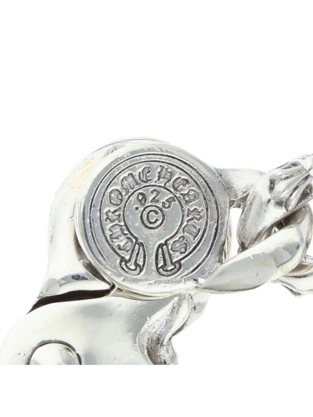Chrome Hearts Fncy Chn Lnk Fancy Link Clip Silver Bracelet